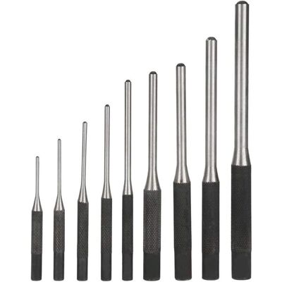 Tinor - 9PCS Professional Durable Steel Pin Punch Set, Mechanical Engineering Hand Tool Tinor - 9PCS Professional Durable Steel Pin Punch Set, Mechanical Engineering Hand Tool