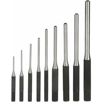 Dewdat - 9PCS Professional Durable Steel Pin Punch Set, Mechanical Engineering Hand Tool Dewdat - 9PCS Professional Durable Steel Pin Punch Set, Mechanical Engineering Hand Tool