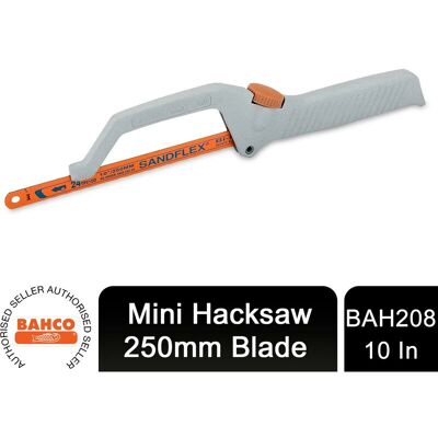 Bahco - 208 Mini Junior Saw 250mm 10in Hacksaw 24TPI Blade BAH208 Bahco - 208 Mini Junior Saw 250mm 10in Hacksaw 24TPI Blade BAH208
