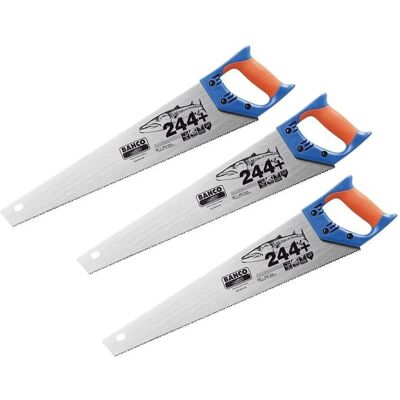 Bahco - BAH244P22 Barracuda Handsaw 550mm 22in 7tpi 244P U7-HP - Triple Pack Bahco - BAH244P22 Barracuda Handsaw 550mm 22in 7tpi 244P U7-HP - Triple Pack