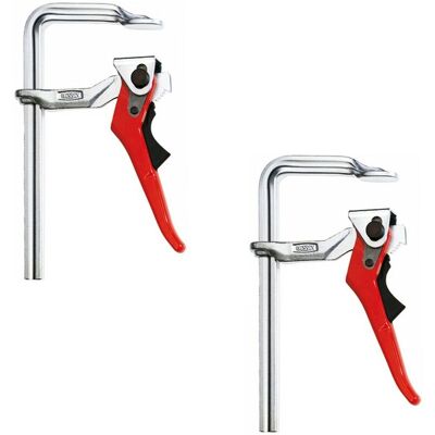 Bessey - gsh Ratchet Lever Clamps Heavy Duty 7500n Two Clamps gh 200/100 Bessey - gsh Ratchet Lever Clamps Heavy Duty 7500n Two Clamps gh 200/100