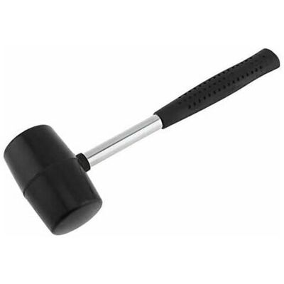 Hoopzi - Black rubber hammer for rubber mallet with skull and rubber handle for all handicrafts Hoopzi - Black rubber hammer for rubber mallet with skull and rubber handle for all handicrafts