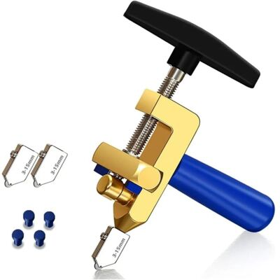 CCYKXA Manual Tile and Glass Cutter, 2-in-1 Glass Cutting Tool with Glass Breaker, Tools for Cutting Glass Tiles, Glass Cutter for 3-15mm Tiles, CCYKXA Manual Tile and Glass Cutter, 2-in-1 Glass Cutting Tool with Glass Breaker, Tools for Cutting Glass Tiles, Glass Cutter for 3-15mm Tiles,