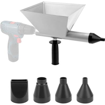 COOCHEER Cement Grout Gun Mortar Sprayer Pump Lime Cement Moritar Gun, with 4 Nozzles, for Mortar Joint, Stone Wall, Brick Wall, Floors - Metal Shell COOCHEER Cement Grout Gun Mortar Sprayer Pump Lime Cement Moritar Gun, with 4 Nozzles, for Mortar Joint, Stone Wall, Brick Wall, Floors - Metal Shell