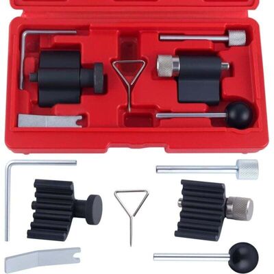 SNQ Chain adjustment tool, engine timing tool compatible with VW 1.2, 1.4, 1.6, 1.9, 2.0 TDI SDI, camshaft tools with toolbox (7PCS) SNQ Chain adjustment tool, engine timing tool compatible with VW 1.2, 1.4, 1.6, 1.9, 2.0 TDI SDI, camshaft tools with toolbox (7PCS)