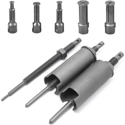 CSPARKV 8 Pieces Bearing Puller, Inner Bearing Puller, Bearing Puller Removal Tool Kit, with 5 Sizes 9-23 mm Open Clips, Inner Bearing Puller CSPARKV 8 Pieces Bearing Puller, Inner Bearing Puller, Bearing Puller Removal Tool Kit, with 5 Sizes 9-23 mm Open Clips, Inner Bearing Puller