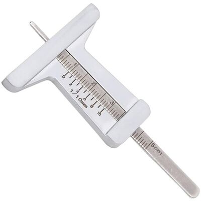 TORMATOR Depth Caliper, 0 to 50 mm, Micrometer Gauge, Measuring Tool, Stainless Steel Depth Gauge TORMATOR Depth Caliper, 0 to 50 mm, Micrometer Gauge, Measuring Tool, Stainless Steel Depth Gauge