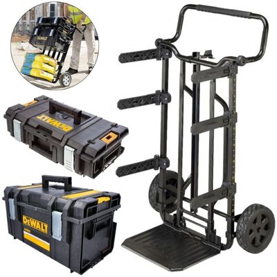 Dewalt 1-70-324 3 in 1 Toughsystem 2.0 Stackable Tool Box Trolley + DS150 DS300 Dewalt 1-70-324 3 in 1 Toughsystem 2.0 Stackable Tool Box Trolley + DS150 DS300