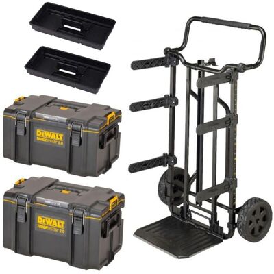 Dewalt 1-70-324 3 in 1 Toughsystem 2.0 Stackable Tool Box Trolley DS400 DS300 Dewalt 1-70-324 3 in 1 Toughsystem 2.0 Stackable Tool Box Trolley DS400 DS300