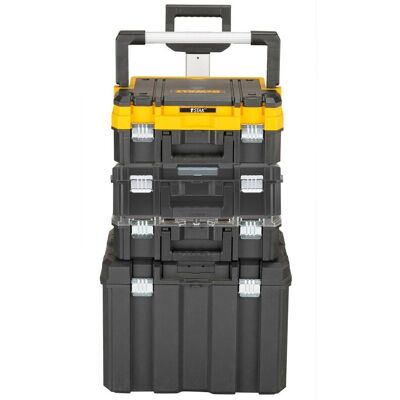 Dewalt DWST1-81049 TStak Tower Rolling Mobile Tool Storage Boxes - 4 Tstak Cases Dewalt DWST1-81049 TStak Tower Rolling Mobile Tool Storage Boxes - 4 Tstak Cases