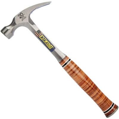 Estwing E20s Hammer - Durable Steel, Leather Grip Estwing E20s Hammer - Durable Steel, Leather Grip