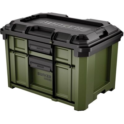 Draper 29436 BUNKER Load-Up Stacking 2 Drawer Tool Box, 570mm Draper 29436 BUNKER Load-Up Stacking 2 Drawer Tool Box, 570mm