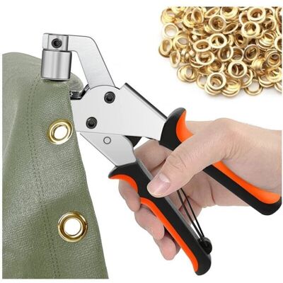 TORMATOR Eyelet Pliers, Mini Manual Eyelet Punch, Hand Press, Eyelet Pliers, 6mm 500PCS Practical and Convenient TORMATOR Eyelet Pliers, Mini Manual Eyelet Punch, Hand Press, Eyelet Pliers, 6mm 500PCS Practical and Convenient