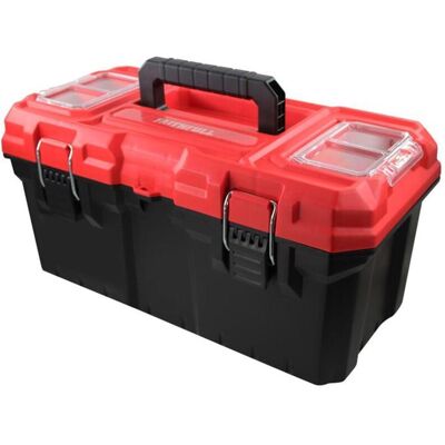Faithfull 19In Durable Plastic Toolbox with Tote Tray Faithfull 19In Durable Plastic Toolbox with Tote Tray