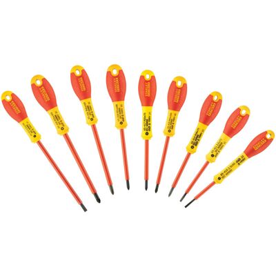 Stanley FatMax 10-Piece Insulated Screwdriver Set (FMHT62573-0) – 1000V Rated Electrician Tools with Phillips, Pozidriv, and Testers Stanley FatMax 10-Piece Insulated Screwdriver Set (FMHT62573-0) – 1000V Rated Electrician Tools with Phillips, Pozidriv, and Testers