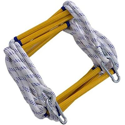 AXHUP Fire Escape Rope Ladder - 20M, Supports 200kg, Yellow AXHUP Fire Escape Rope Ladder - 20M, Supports 200kg, Yellow