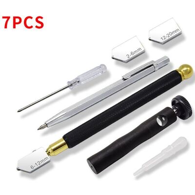 SNQ Glass cutter and tile cutter set for glass tiles with thickness from 2 to 22 cm, mirror cutter SNQ Glass cutter and tile cutter set for glass tiles with thickness from 2 to 22 cm, mirror cutter