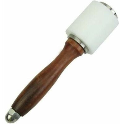 Hoopzi - Hammer Mallet Nylon Leather Goods Sculpting Cowhide Leather Sewing Tools For Leather Embossing Modeling Leather Goods with Wood Handle Hoopzi - Hammer Mallet Nylon Leather Goods Sculpting Cowhide Leather Sewing Tools For Leather Embossing Modeling Leather Goods with Wood Handle