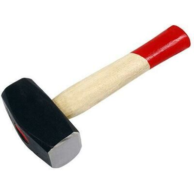 Neilsen - Heavy Duty 2kg 4lb Wooden Handle Sledge Stone Club Lump Hammer New 0511 Neilsen - Heavy Duty 2kg 4lb Wooden Handle Sledge Stone Club Lump Hammer New 0511