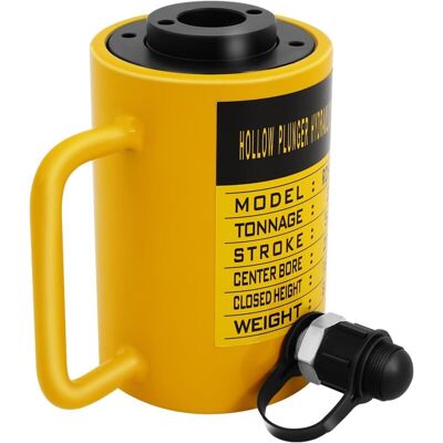 CNCEST Heavy Duty Jack, 20 Ton Hydraulic Jack Cylinder Oil Pump Hydraulic Cylinder Lifter Hollow Cylinder Ram, for Bending, Straightening and Pulling on CNCEST Heavy Duty Jack, 20 Ton Hydraulic Jack Cylinder Oil Pump Hydraulic Cylinder Lifter Hollow Cylinder Ram, for Bending, Straightening and Pulling on