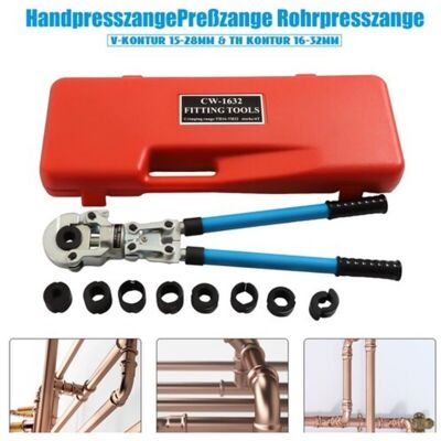 SANBOUSI Hydraulic Plumbing Crimping Tool Plier Copper Pipe Crimper TH16-32mm V12-28mm UK SANBOUSI Hydraulic Plumbing Crimping Tool Plier Copper Pipe Crimper TH16-32mm V12-28mm UK