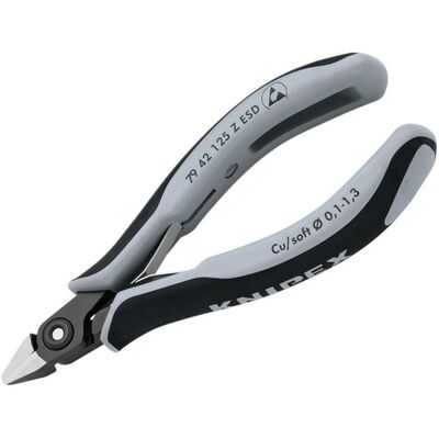 Knipex - 79 42 125 z esd Precision Electronics Side Cutter esd 125mm KPX7942125ES Knipex - 79 42 125 z esd Precision Electronics Side Cutter esd 125mm KPX7942125ES