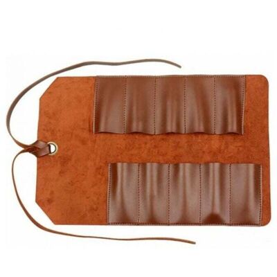 SNQ - Leather 10-pocket - Light Brown - Leather - Tool bag SNQ - Leather 10-pocket - Light Brown - Leather - Tool bag