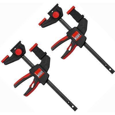 Bessey - EZR15-6SET One Handed Guide Rail Clamps x2 Universal Set Festool Makita Bessey - EZR15-6SET One Handed Guide Rail Clamps x2 Universal Set Festool Makita