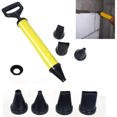 Dewdat - Mortar Grout Gun Mortar Press Mortar Syringe Mortar Pump + 4 Nozzle Accessories Dewdat - Mortar Grout Gun Mortar Press Mortar Syringe Mortar Pump + 4 Nozzle Accessories