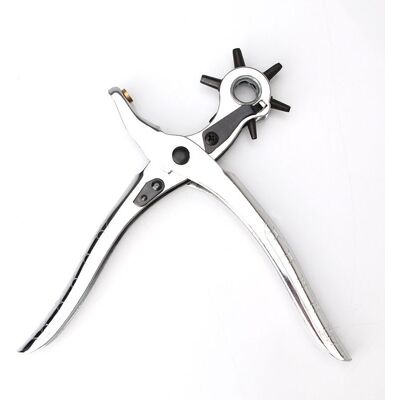 COOCHEER Multifunctional Metal Hole Punch Pliers, Multi-Specification Round Hole Puncher, Universal Punching Tool for Leather, Belt, Paper and Fabric COOCHEER Multifunctional Metal Hole Punch Pliers, Multi-Specification Round Hole Puncher, Universal Punching Tool for Leather, Belt, Paper and Fabric