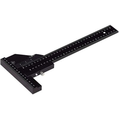 TORMATOR Multifunctional woodworking ruler, T-shaped aluminum alloy ruler, woodworking ruler, caliper, 280mm aluminum alloy marking ruler TORMATOR Multifunctional woodworking ruler, T-shaped aluminum alloy ruler, woodworking ruler, caliper, 280mm aluminum alloy marking ruler