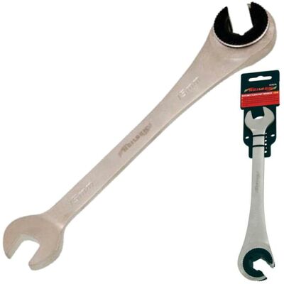 Neilsen - 15mm Flare Nut Wrench Ratchet & Standard Open Ended Brake Pipe Spanner Neilsen - 15mm Flare Nut Wrench Ratchet & Standard Open Ended Brake Pipe Spanner