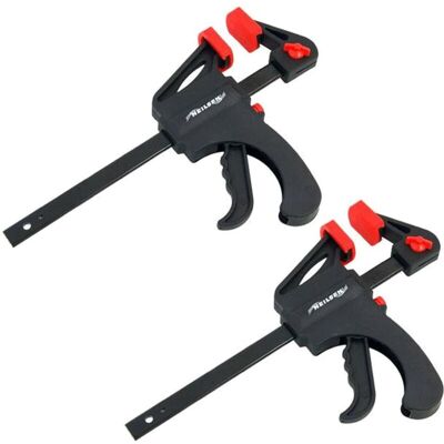 Neilsen 2pc Quick Grip Ratchet Vice Bar Large Clamps 6"/ 150mm Rapid Clamp Set Neilsen 2pc Quick Grip Ratchet Vice Bar Large Clamps 6"/ 150mm Rapid Clamp Set