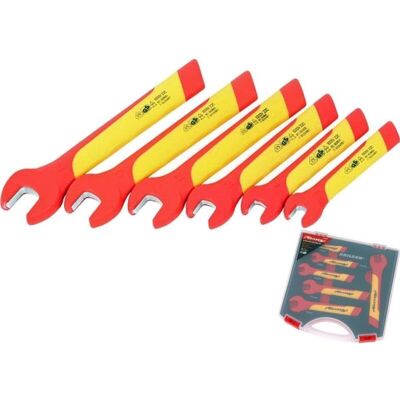 Neilsen 6pc VDE Insulated Wide Jaw Metric Spanner Wrench Set 7mm - 14mm Neilsen 6pc VDE Insulated Wide Jaw Metric Spanner Wrench Set 7mm - 14mm