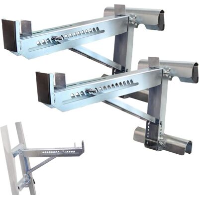 SANS MARQUE PCS Ladder Jacks, Adjustable Ladder Load Holder, Scaffolding Bracket, Ladder Jack with Two Rungs, Adjustable Ladder Jack Stabilizer Ladder Stand, for SANS MARQUE PCS Ladder Jacks, Adjustable Ladder Load Holder, Scaffolding Bracket, Ladder Jack with Two Rungs, Adjustable Ladder Jack Stabilizer Ladder Stand, for