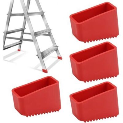 TOOLIVE Pieces Rubber Ladder Foot Covers, 50x20mm Step Ladder Tip, Stepladder Foot, Universal Rubber Replacement Ladder Feet for Home Workers Folding Ladders TOOLIVE Pieces Rubber Ladder Foot Covers, 50x20mm Step Ladder Tip, Stepladder Foot, Universal Rubber Replacement Ladder Feet for Home Workers Folding Ladders