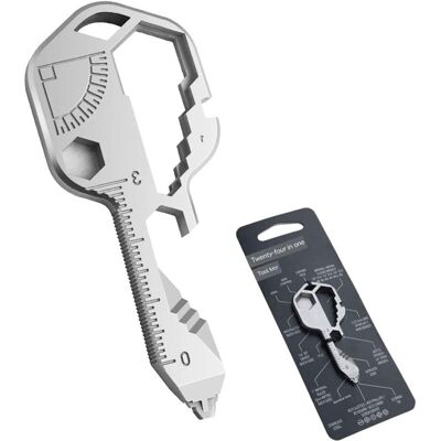 OEM 24-in-1 Multi-tool Wrench Set, Multifunctional Keychain, Stainless Steel Wrench, Belt Screwdriver, Wire Stripper, Wrench, Bottle Opener, For Outdoor Sports OEM 24-in-1 Multi-tool Wrench Set, Multifunctional Keychain, Stainless Steel Wrench, Belt Screwdriver, Wire Stripper, Wrench, Bottle Opener, For Outdoor Sports