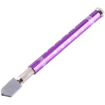 SIOKS Glass Cutter With Cutting Wheel, Non-slip Handle, Metal Tap, Suitable For Cutting Glass Sheets, Length 170 Mm, Cutting Thickness 6-12 Mm (purple) SIOKS Glass Cutter With Cutting Wheel, Non-slip Handle, Metal Tap, Suitable For Cutting Glass Sheets, Length 170 Mm, Cutting Thickness 6-12 Mm (purple)