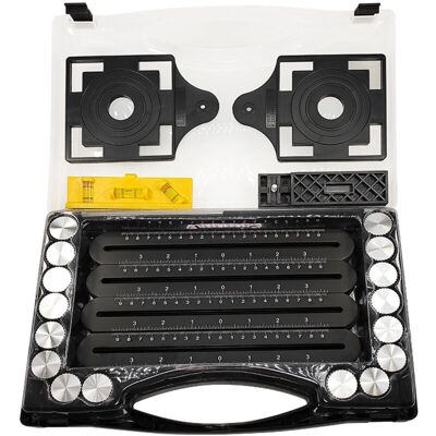 OEM A Multi-angle Tile Measuring Ruler Set - Black Angle Tool - Aluminum Alloy Angle Stencil - 12 Side Tools OEM A Multi-angle Tile Measuring Ruler Set - Black Angle Tool - Aluminum Alloy Angle Stencil - 12 Side Tools
