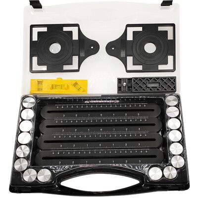 OEM Box Multi-angle Measuring Ruler For Tiling - Black Angle Tool - Aluminum Alloy Angle Stencil - 12 Side Tools - Suitable For Carpentry, Ceramic Tile OEM Box Multi-angle Measuring Ruler For Tiling - Black Angle Tool - Aluminum Alloy Angle Stencil - 12 Side Tools - Suitable For Carpentry, Ceramic Tile