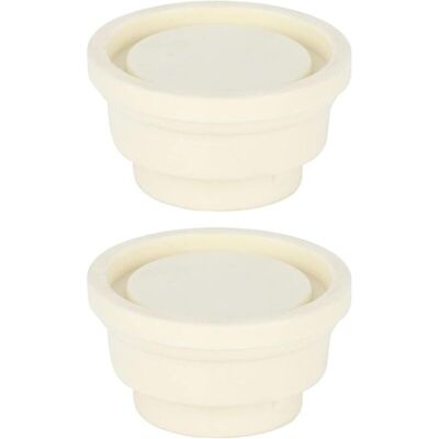 OEM 2 Pieces Pool Ladder Buffer Inground Pool Ladder End Caps White Rubber Bumper Set For Pool Ladders, Universal Replacement Parts OEM 2 Pieces Pool Ladder Buffer Inground Pool Ladder End Caps White Rubber Bumper Set For Pool Ladders, Universal Replacement Parts