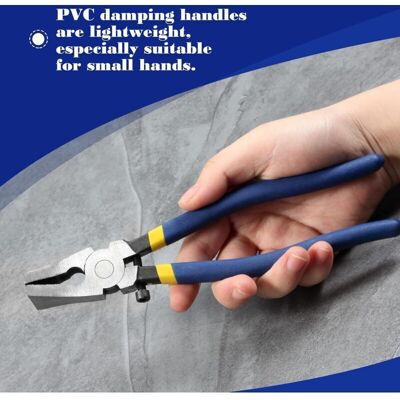 OEM Stained Glass Cutter – Flat Serrated Jaws, Adjustable With Screw – 20.3 Cm – Robust And Precise Mosaic Tool OEM Stained Glass Cutter – Flat Serrated Jaws, Adjustable With Screw – 20.3 Cm – Robust And Precise Mosaic Tool