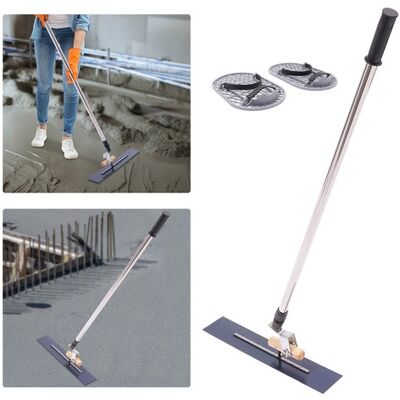 SANBOUSI Bull Float Kit Concrete Trowel With Long Handle Cement Surface Smoothing Tool SANBOUSI Bull Float Kit Concrete Trowel With Long Handle Cement Surface Smoothing Tool