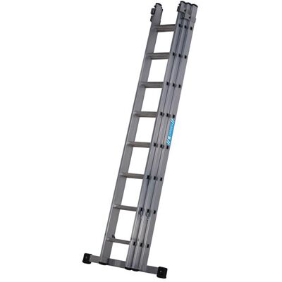 Zarges 403826 Everest Square-rung Extension Ladder 3-part 3 X 8 Zar403826 Zarges 403826 Everest Square-rung Extension Ladder 3-part 3 X 8 Zar403826