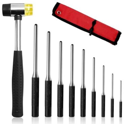ODIPIE Pin Punch Set, 9-piece, 1.5mm-8mm, 40 CR-V Punch Tool, Pin Punch Set, Roll Pin Punch Set - 1/16", 5/64", 3/32", 1/8", 5/32", 3/16", 7/32", 1/4", ODIPIE Pin Punch Set, 9-piece, 1.5mm-8mm, 40 CR-V Punch Tool, Pin Punch Set, Roll Pin Punch Set - 1/16", 5/64", 3/32", 1/8", 5/32", 3/16", 7/32", 1/4",