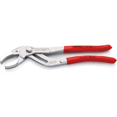 Knipex - 81 03 250 sb Plastic Pipe Grip Pliers Chrome 250mm - 80mm Capacity KPX8103250 Knipex - 81 03 250 sb Plastic Pipe Grip Pliers Chrome 250mm - 80mm Capacity KPX8103250