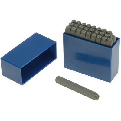 Priory 8.0 mm (5/16 in) Steel Letter Punch Set A to Z plus & in Plastic Case Priory 8.0 mm (5/16 in) Steel Letter Punch Set A to Z plus & in Plastic Case