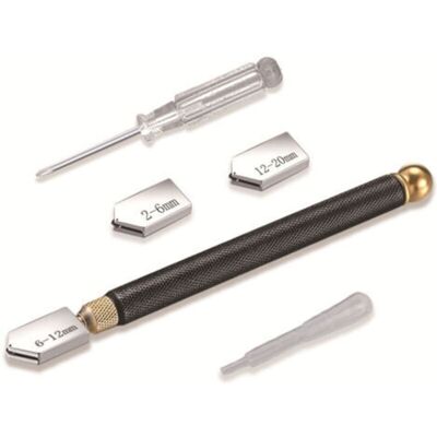 MCBOSON Professional Glass Cutter, Glass Cutting Tool, Pencil Style, Cuts Glass 2 to 20 mm Thick for Glass/Tile/Mirror/Mosaic Cutting MCBOSON Professional Glass Cutter, Glass Cutting Tool, Pencil Style, Cuts Glass 2 to 20 mm Thick for Glass/Tile/Mirror/Mosaic Cutting