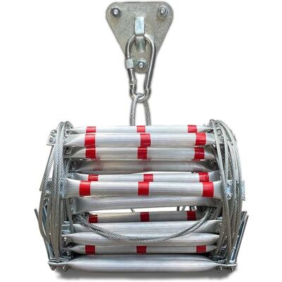 SANS MARQUE Rope ladder, rope ladder rescue ladder, aluminum alloy, fire ladder, emergency exit ladder, safety ladders, flame-resistant fireproof rescue ladder, SANS MARQUE Rope ladder, rope ladder rescue ladder, aluminum alloy, fire ladder, emergency exit ladder, safety ladders, flame-resistant fireproof rescue ladder,