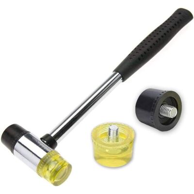 Memkey - Rubber mallet, small 25 mm nylon rubber mallet with 2 replacement hammer heads Memkey - Rubber mallet, small 25 mm nylon rubber mallet with 2 replacement hammer heads